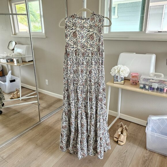 Sezane Clare Dress Imprimé Cachemire - Size 38 - Picture 3 of 9